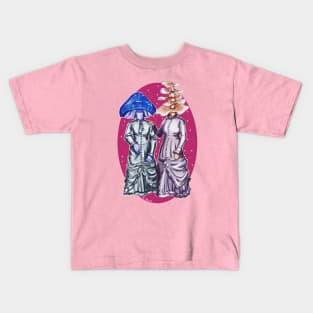 Victorian Mushroom Ladies Kids T-Shirt